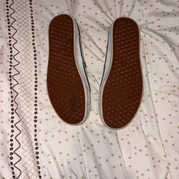 Vans Women’s Black and White Checkered Slip-On Sneakers - Picture 4 of 8